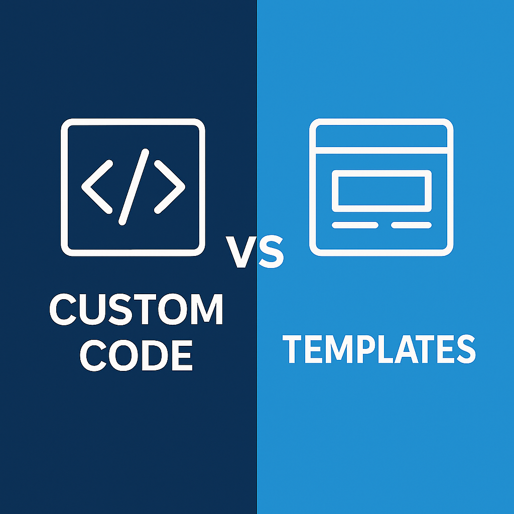 Custom Coding vs. Template Platforms: What’s the Best Way to Develop a Website?