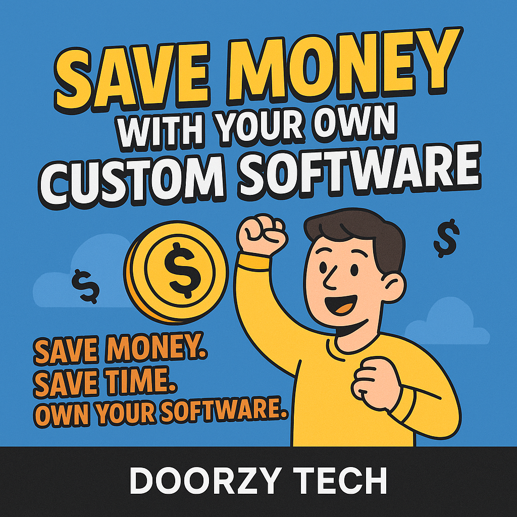 Save Money With Your Own Custom Software – Built Locally by Doorzy Tech