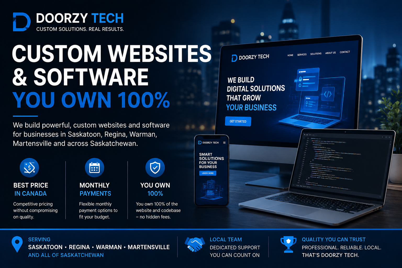 Custom Websites & Software You Own 100% – Doorzy Tech
