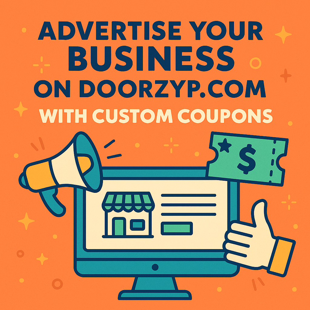 Advertise Your Business on DoorzyP.com with Custom Coupons